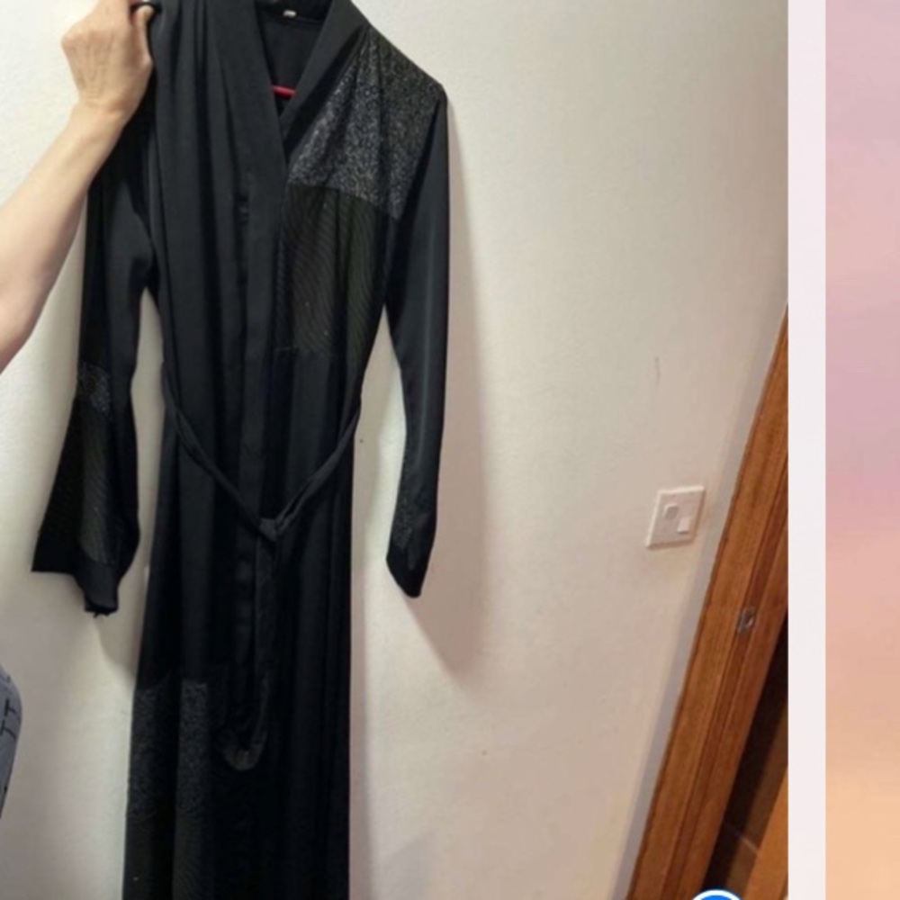 Black modest abaya dress elegant